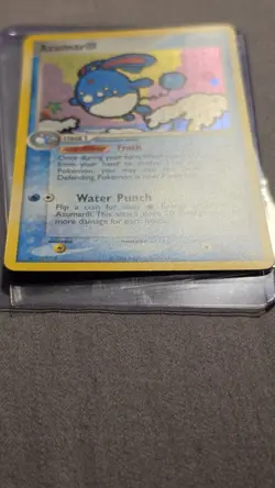 Pokemon TCG Azumarill 1/109 EX Team Rocket Returns Holo Rare 2004 *SWIRL* - Image 2
