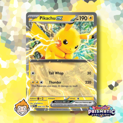 Pikachu ex 028/131 Double Rare Holo - Pokemon TCG, Prismatic Evolutions - Image 1