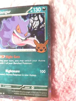 Pokemon TCG Gengar Cosmos Holo Trick or Trade 2024 #136/197 - Image 3