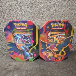 Pokemon - Mega Charizard ex Tins X + Y New & Sealed - Image 1