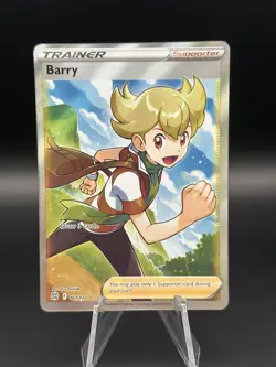 Barry - 167/172 - Ultra Rare - Brilliant Stars - Pokemon Card - NM - Image 1