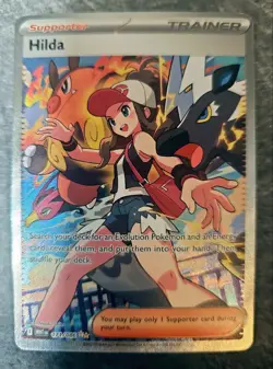 Hilda 171/086 Full Art Trainer White Flare Pokemon Card Ultra Rare NM - Image 1