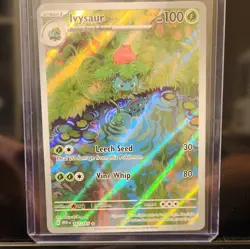 Pokemon Ivysaur 167/165 Scarlet & Violet 151 Illustration Rare Holo Card - Image 1