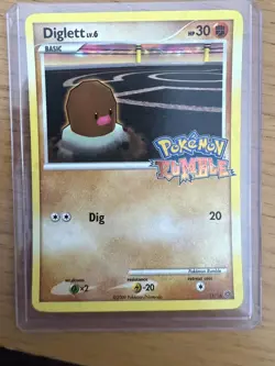Diglett 11/16 Rumble Stamped Promo Card LP/NM Nintendo 2009 - Image 1