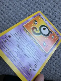 Unown J 38 Black Star Promo Rare Pokemon Card Unknown 2001 Vintage LP / MP - Image 2