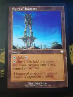 Spire of Industry , Commander Brothers War , Near Mint , MTG , FREE SHIPPING - Image 1