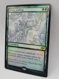 Sylvan Anthem Foil NM MTG MH2 Sketch 357/303 Modern Horizons 2 - Image 4