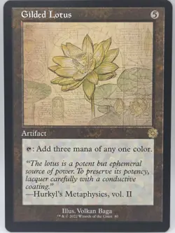 MTG Gilded Lotus Retro Schematic Foil NM The Brothers’ War Artifact Rare - Image 1