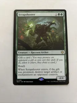 Scrapshooter Bloomburrow Regular Creature Raccoon Archer Rare MTG NM - Image 1