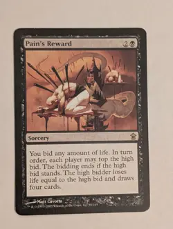 Pain's Reward - Saviors of Kamigawa - Magic The Gathering MTG - Lightly Played - Image 1