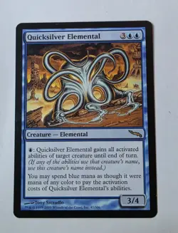 MTG Quicksilver Elemental, Mirrodin Regular (NM) - Image 1