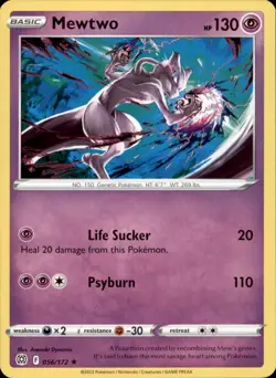 Mewtwo 056/172 Rare - Pokemon SWSH09: Brilliant Stars - Image 1