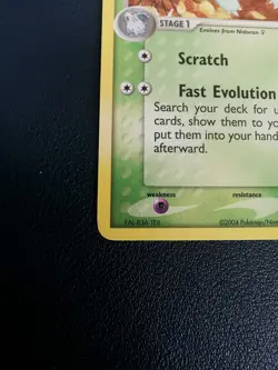 Pokemon Card Nidorina 40/112 EX FireRed & LeafGreen Uncommon - Image 4