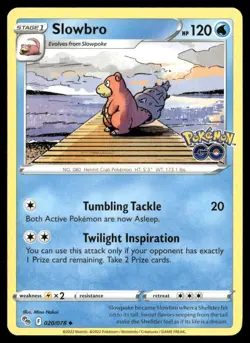 Slowbro Pokemon GO 020 Uncommon Pokemon Near Mint - Image 1
