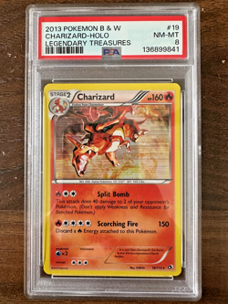Charizard 19/113 - Pokemon Legendary Treasures - Black & White - Holo - Image 1