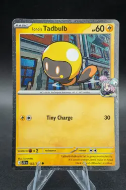 Iono's Tadbulb 052/159 Cosmos Holo Pokemon Journey Together - NM SWIRL Near Mint - Image 1