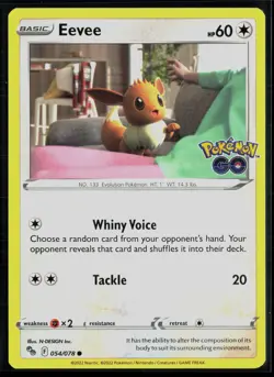 Eevee 054/078 Pokemon GO Common Pokemon - Image 1