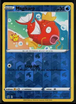 Magikarp 039/192 Rebel Clash COSMO Reverse Holo Common Pokemon - Image 1