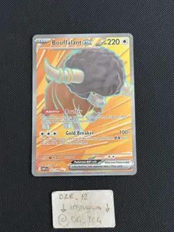 Pokemon White Flare - Bouffalant Ex - 162/086 - Full Art Rare - M/NM - Image 1