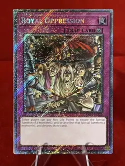 Yugioh Royal Oppression RA04-EN120 1st Ed Platinum Secret Rare NM Presale - Image 1