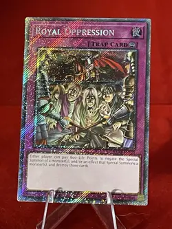Yugioh Royal Oppression RA04-EN120 1st Ed Platinum Secret Rare NM Presale - Image 2