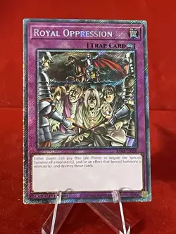Yugioh Royal Oppression RA04-EN120 1st Ed Platinum Secret Rare NM Presale - Image 3