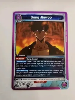 Sung Jinwoo SLG-1-020 Rare Foil Union Arena Solo Leveling UE17BT - Image 1
