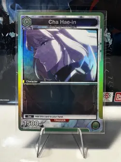 Union Arena SOLO LEVELING Cha Hae-in 055 Box Topper UE17BT/SLG-1-055 Foil NM - Image 1