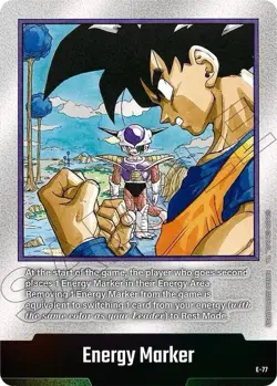 Bandai E-77 Energy Marker Alt Art Son Goku vs Frieza - DBS Card Game S1 - Image 1