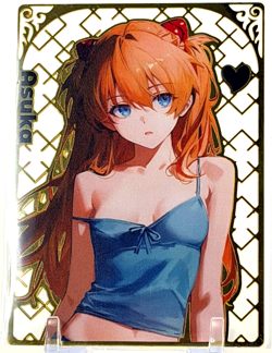 Genki Parade 3 Goddess Story: Asuka - Metal #/99 - Spicy Waifu Serial Card - Image 1