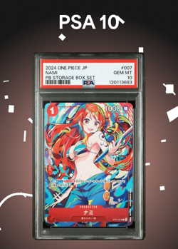 PSA 10 Nami ST01-007 C Storage Box Set Promo Japanese ONE PIECE Card Game - Image 1