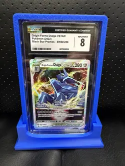 Pokemon Origin Forme Dialga VSTAR Black Star Holo Promo SWSH256 CGC 8 - Image 1