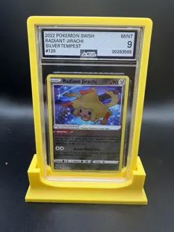 Pokemon Radiant Jirachi 120/195 Silver Tempest Radiant Rare AGS 9 Holo - Image 1