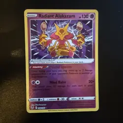 Radiant Alakazam 059/195 Silver Tempest Holo Pokemon - Image 1