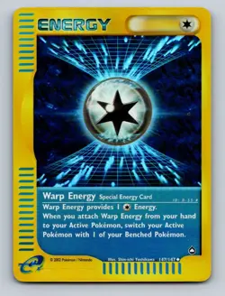 Pokemon TCG Warp Energy Reverse Holo Uncommon Aquapolis 147/147 - Image 1