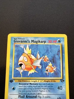 Giovanni's Magikarp 73/132 Gym Challenge Common 1st Edition Pokemon - Image 4
