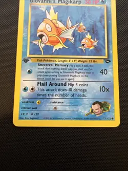 Giovanni's Magikarp 73/132 Gym Challenge Common 1st Edition Pokemon - Image 5