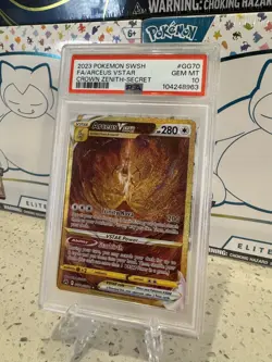 FA ARCEUS VSTAR PSA 10 2023 POKEMON SWSH CROWN ZENITH GG70 GALARIAN GALLERY - Image 3