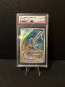 2023 Pokemon 151 Squirtle 170/165 Illustration Rare PSA 10 GEM MINT Mew EN - Image 3