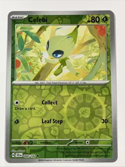 CELEBI 004/142 STELLAR CROWN POKEMON (REVERSE HOLO) - Image 1