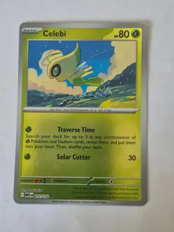 Celebi 012/132 Uncommon Mega Evolution Pokemon Reverse Holo Near Mint - Image 1