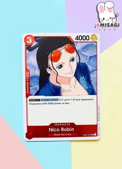 One Piece Card Game - Nico Robin OP01-017 R Englisch Foil Karte TCG Anime - Image 1