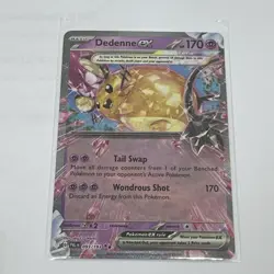 Pokemon TCG Dedenne EX Holo Paldea Evolved Card 093/193 - Image 1