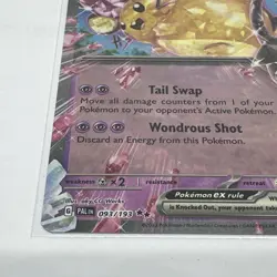 Pokemon TCG Dedenne EX Holo Paldea Evolved Card 093/193 - Image 3