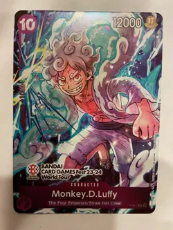 One Piece Card Game Monkey.D.Luffy P-041 Bandai Card Games Fest 23-24 ENGLISH - Image 1