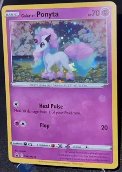 Galarian Ponyta SWSH013 NM Cosmo Holo Cool Foil Bleed Black Star Pokemon Promo! - Image 1
