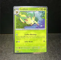 Pokemon Leafeon 170 Sv: Scarlet & Violet Promo Cosmos Holo - SWIRL - Image 1