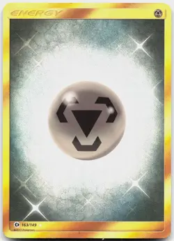 Metal Energy (Secret) 163/149 Holo Secret Rare SM Base Set Pokemon LP - Image 1