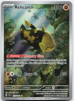 Relicanth 173/162 Illustration Rare Temporal Forces Pokemon Near Mint - Image 1