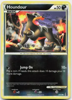 Houndour 59/95 Common Call of Legends Pokemon Reverse Holo Lightly Played - Image 1